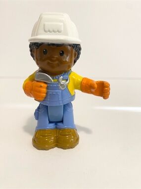 Little People Bendable Construction Worker Vintage Fisher Price Toy 4/$20 🛑